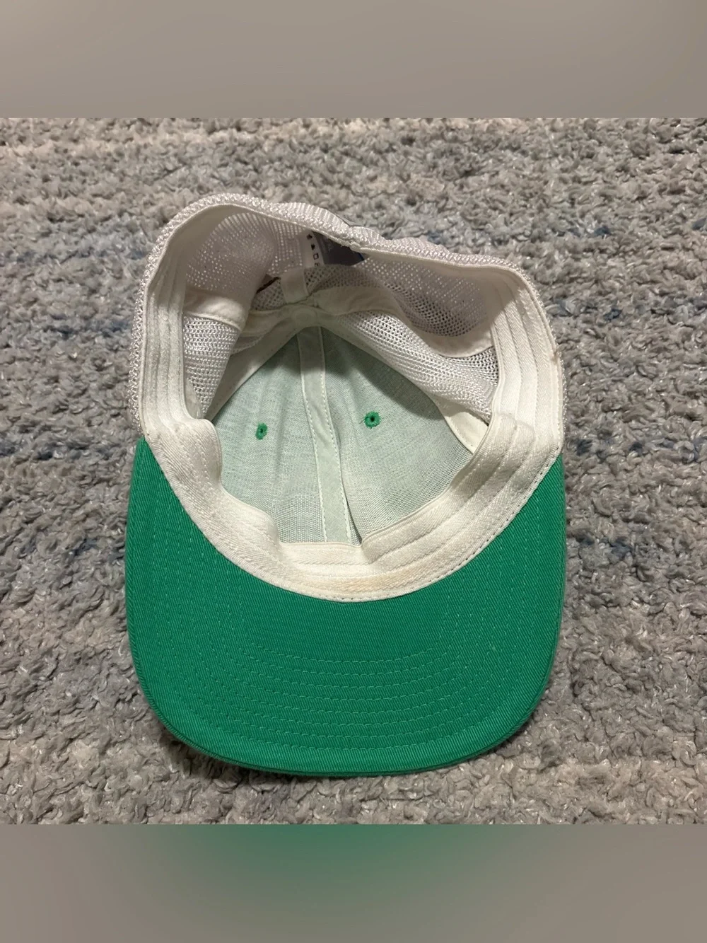 Columbia PFG Mens Mesh Fitted Fishing Hat Green White Mahi Mahi Size L XL